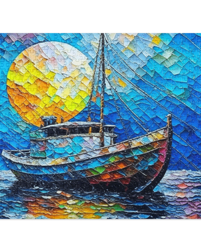 Moon over Newport - Jigsaw puzzle