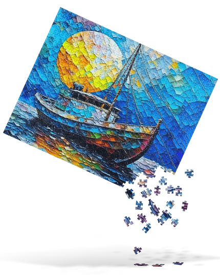 Moon over Newport - Jigsaw puzzle