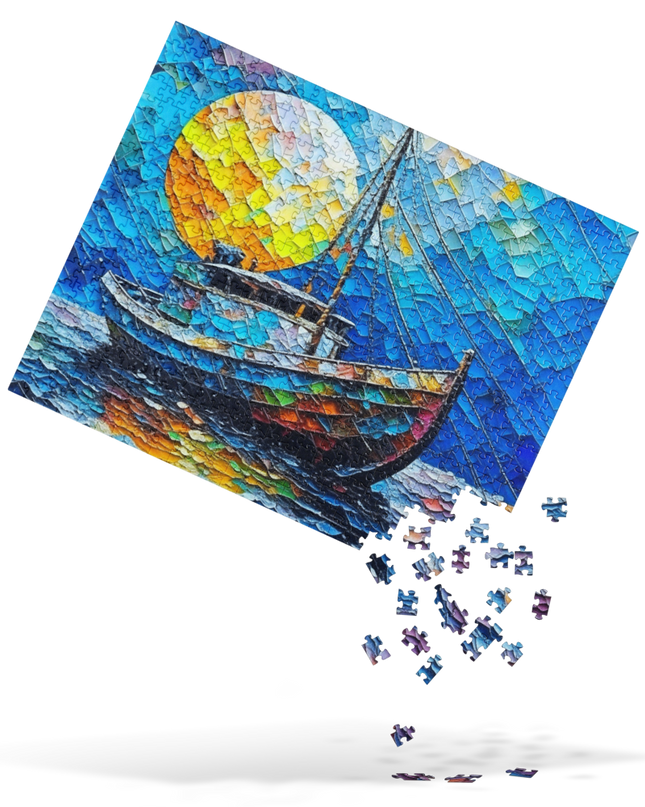 Moon over Newport - Jigsaw puzzle