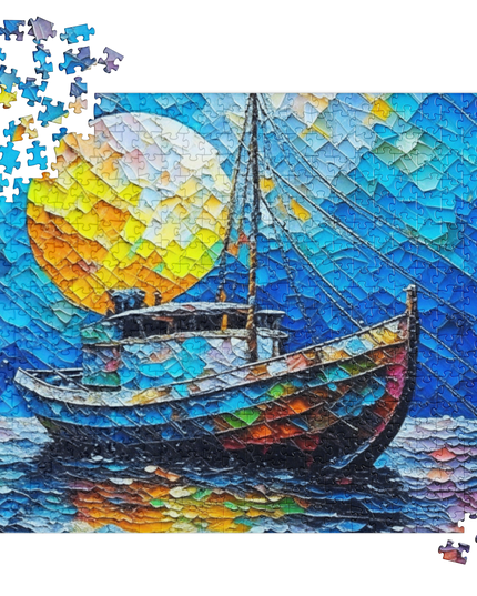 Moon over Newport - Jigsaw puzzle