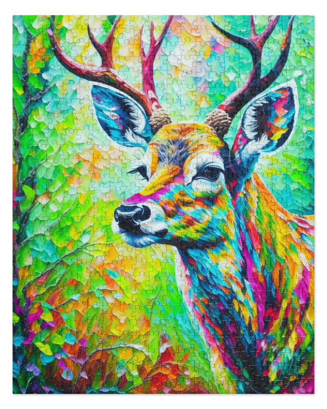 Deer in the Woods - Jigsaw puzzle