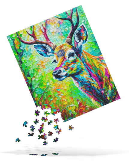 Deer in the Woods - Jigsaw puzzle