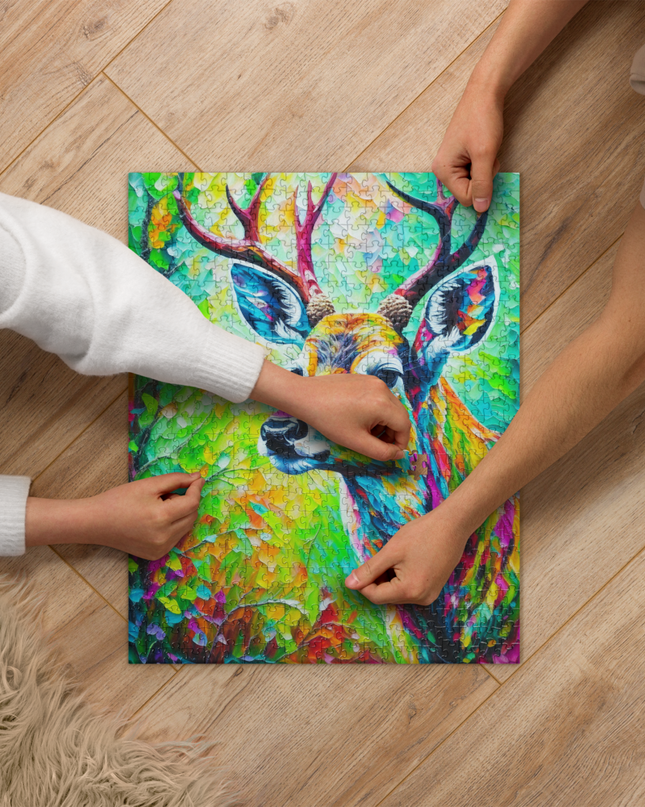 Deer in the Woods - Jigsaw puzzle