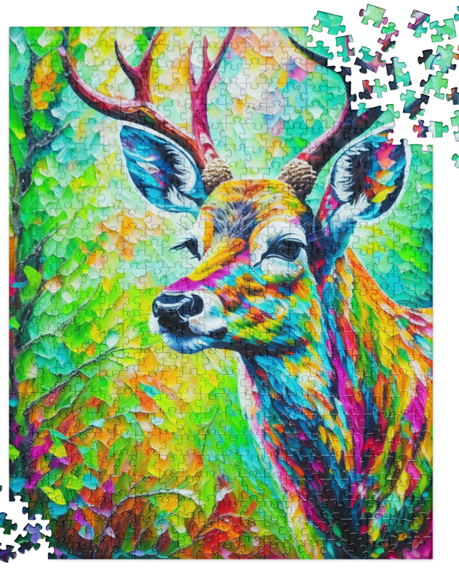 Deer in the Woods - Jigsaw puzzle