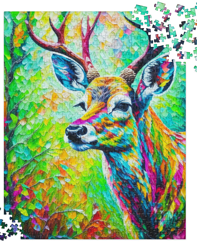 Deer in the Woods - Jigsaw puzzle