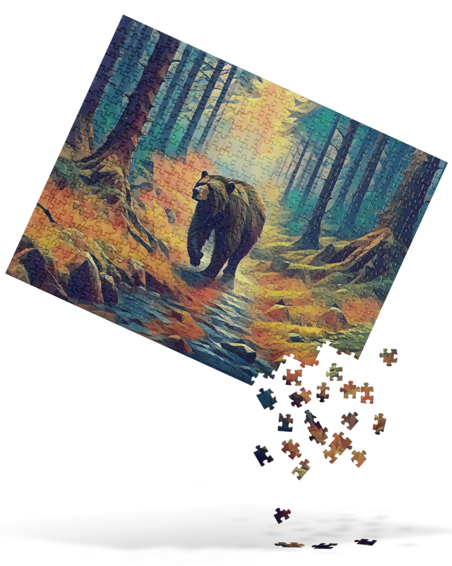 Bear in the Woods - Jigsaw puzzle