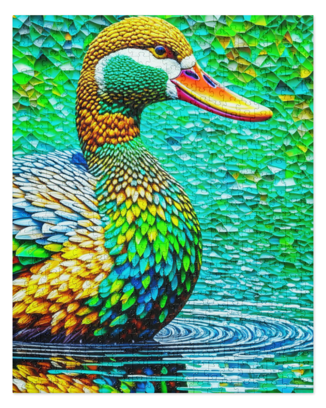 Duck on a Pond - Jigsaw puzzle