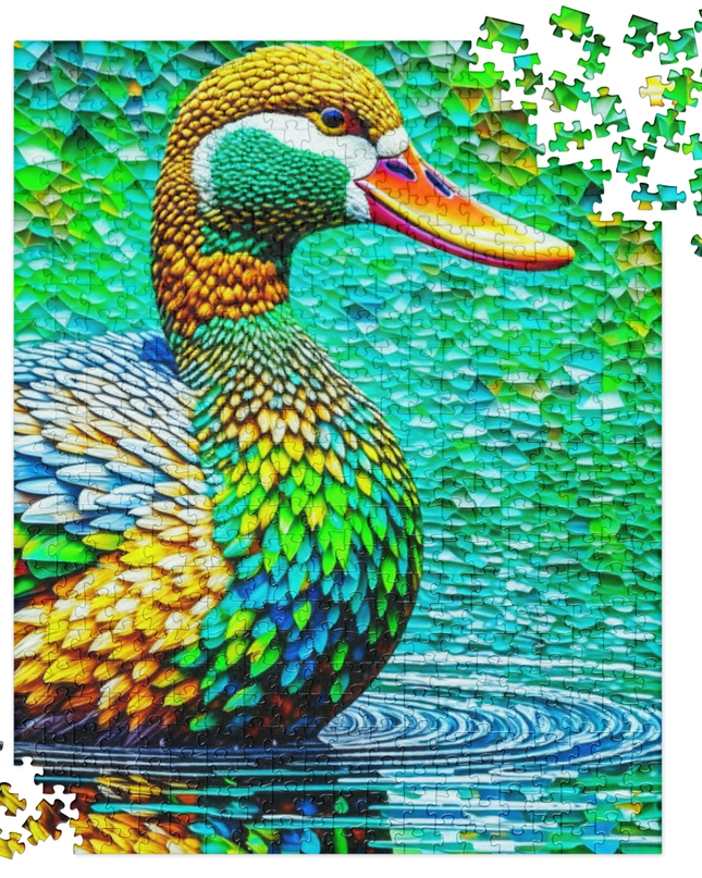 Duck on a Pond - Jigsaw puzzle