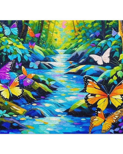 Oregon Butterflies in the Forest - Jigsaw puzzle