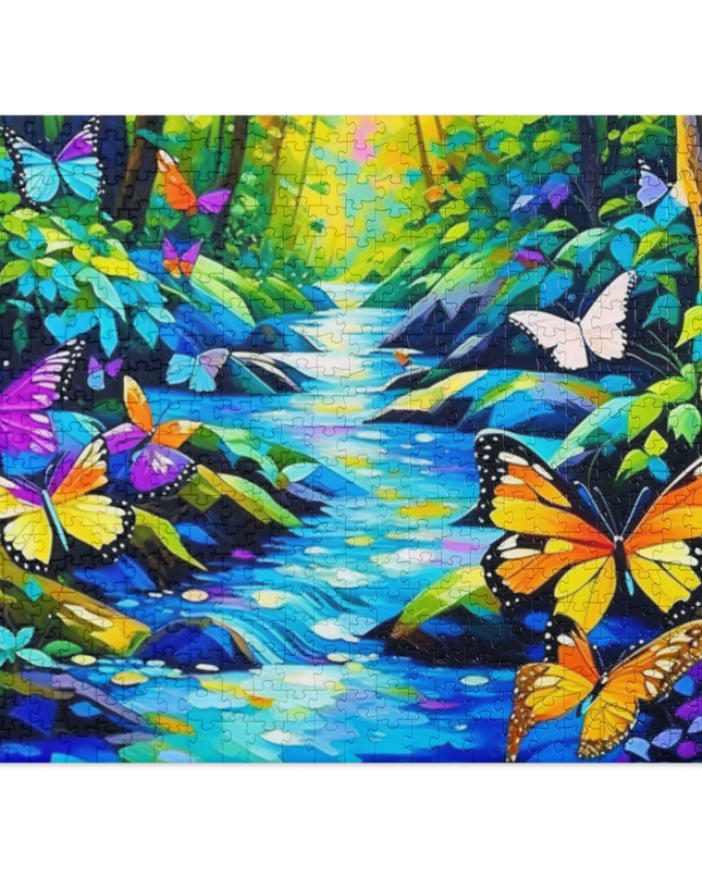 Oregon Butterflies in the Forest - Jigsaw puzzle
