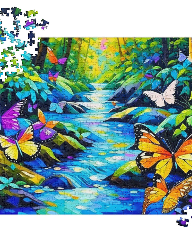 Oregon Butterflies in the Forest - Jigsaw puzzle