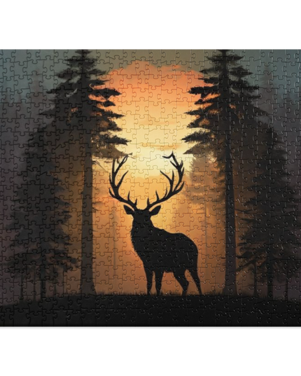 Elk at Sunset - Jigsaw puzzle