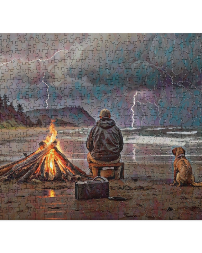 Bonfire in the Storm - Jigsaw puzzle
