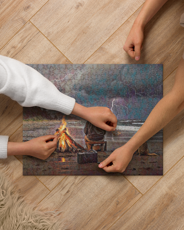 Bonfire in the Storm - Jigsaw puzzle