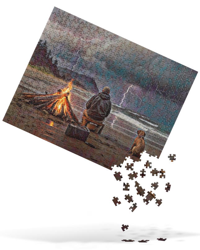 Bonfire in the Storm - Jigsaw puzzle