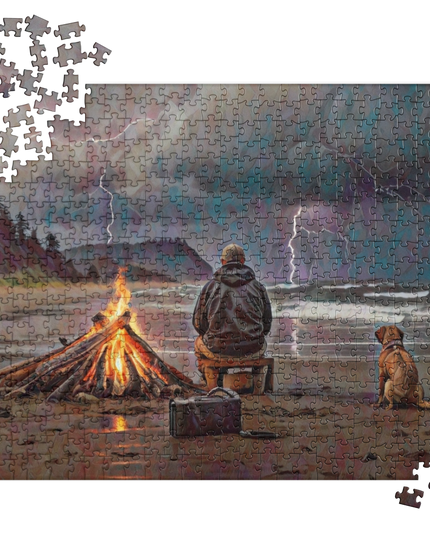 Bonfire in the Storm - Jigsaw puzzle