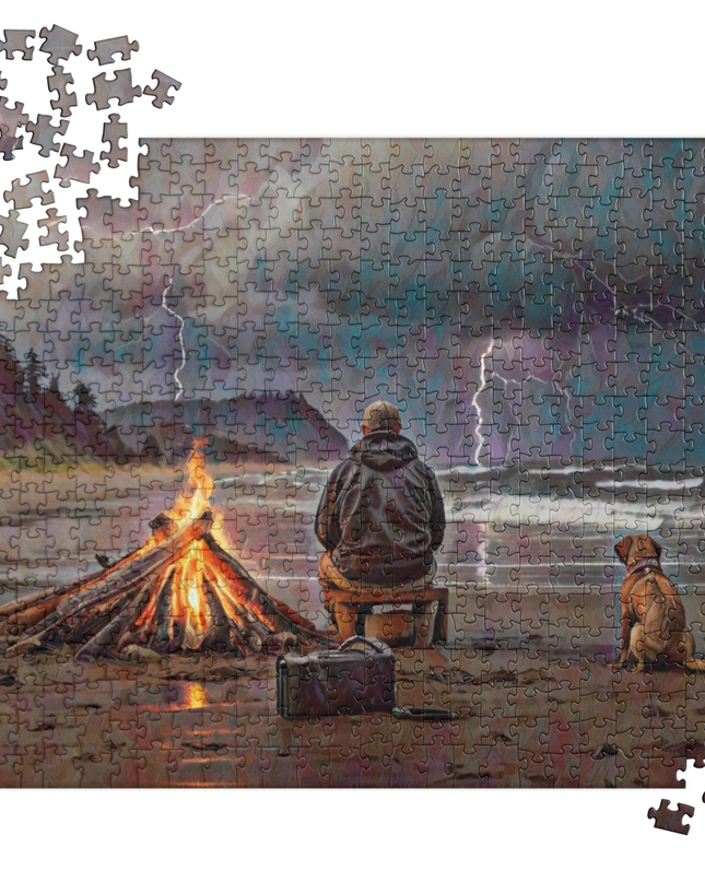Bonfire in the Storm - Jigsaw puzzle