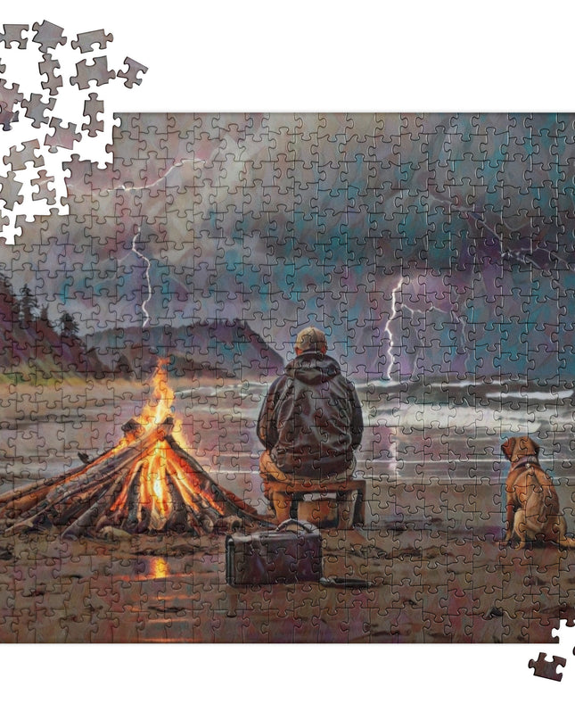 Bonfire in the Storm - Jigsaw puzzle