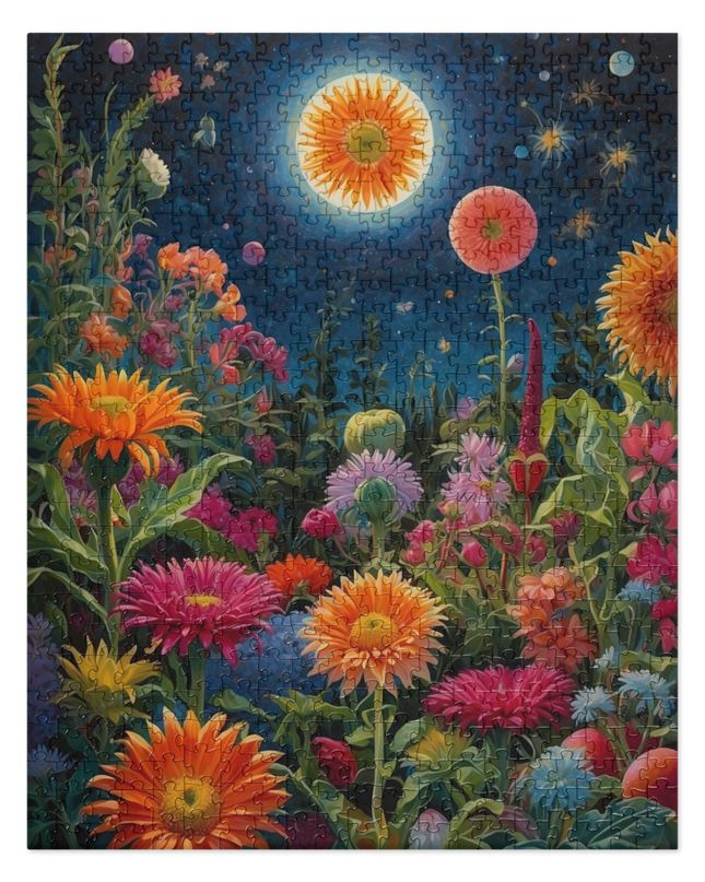 Cosmic Flowers - Jigsaw puzzle - 520 Pieces