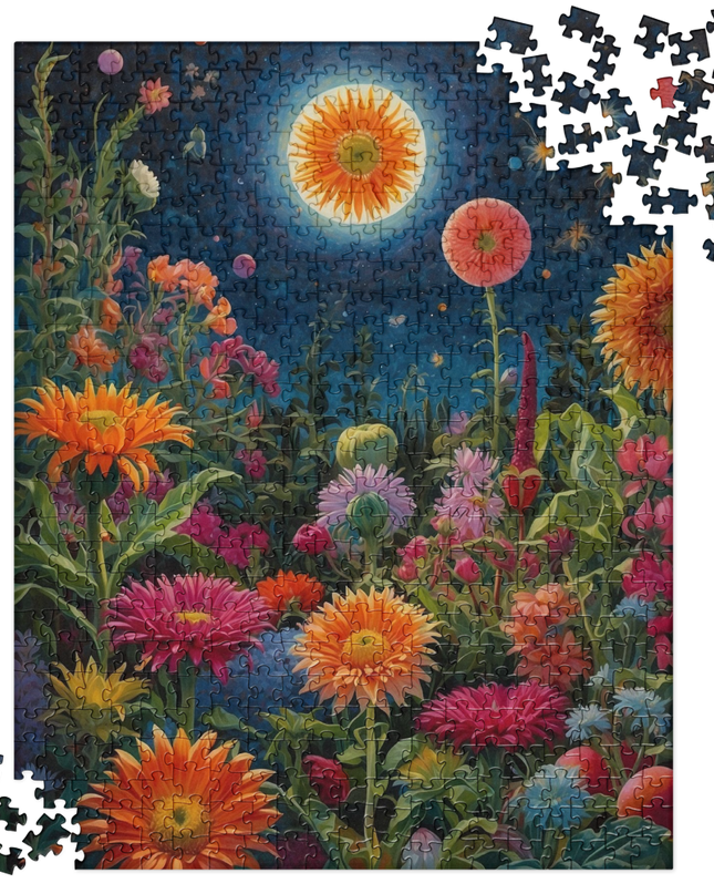 Cosmic Flowers - Jigsaw puzzle - 520 Pieces