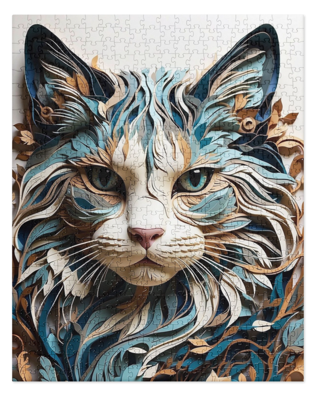 Paper Cat - Jigsaw puzzle