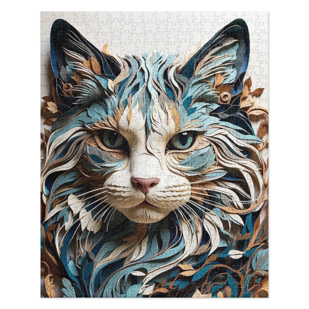 Paper Cat - Jigsaw puzzle