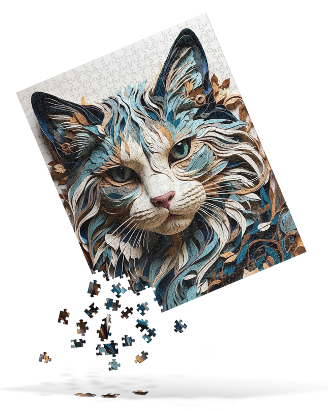 Paper Cat - Jigsaw puzzle