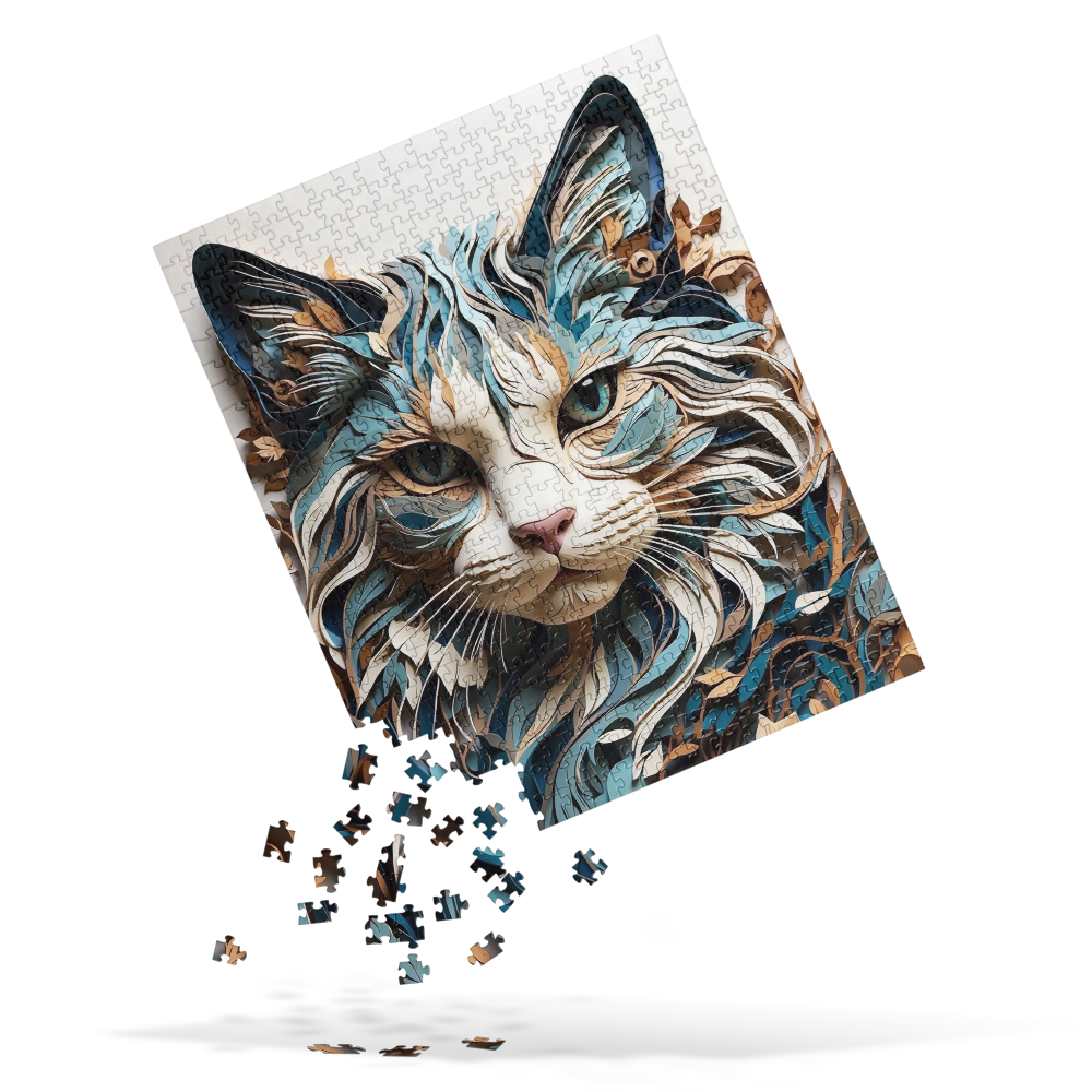 Paper Cat - Jigsaw puzzle