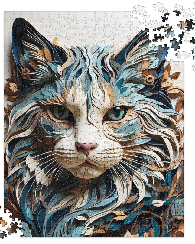 Paper Cat - Jigsaw puzzle