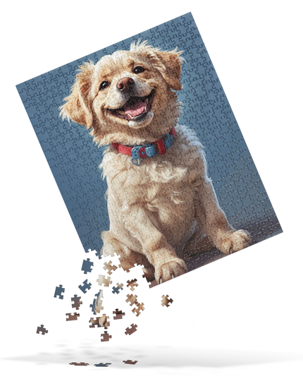 Happy Puppy - Jigsaw puzzle