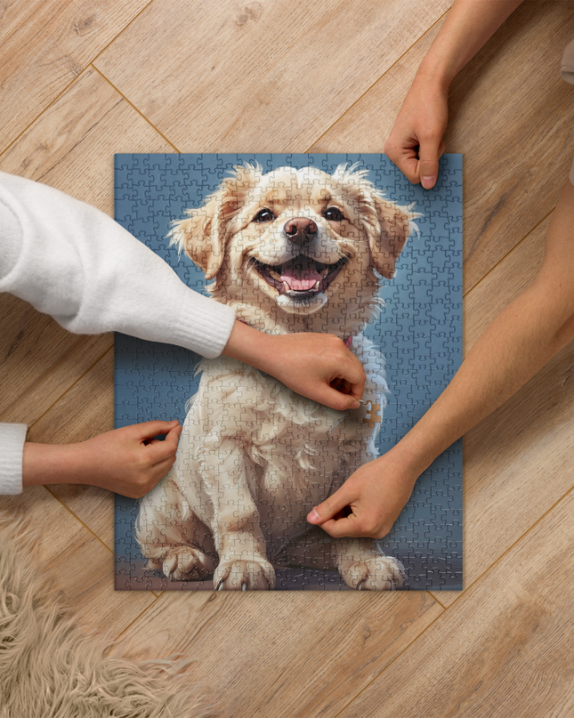 Happy Puppy - Jigsaw puzzle