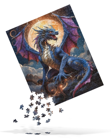 Celestial Dragon in Space - Jigsaw puzzle