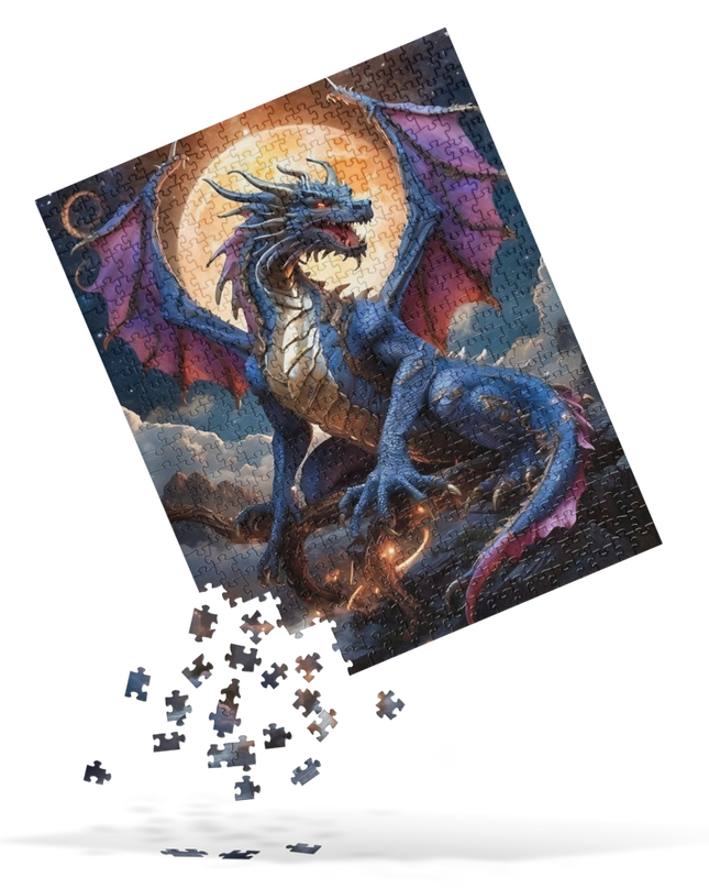 Celestial Dragon in Space - Jigsaw puzzle