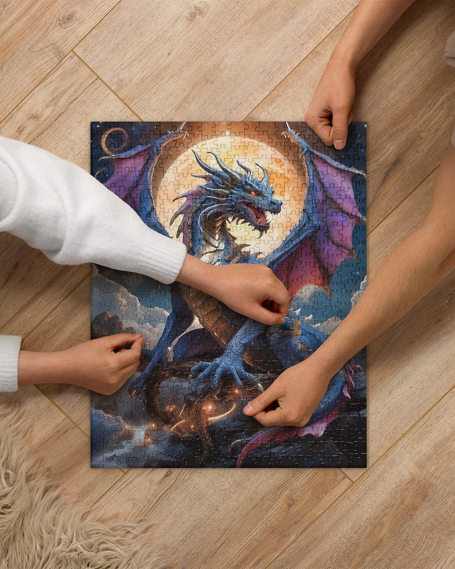 Celestial Dragon in Space - Jigsaw puzzle