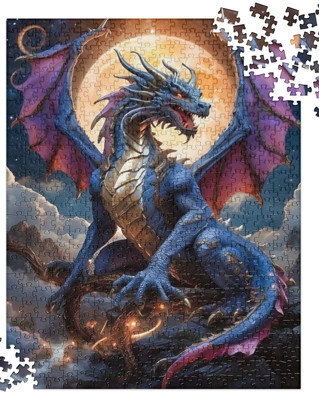 Celestial Dragon in Space - Jigsaw puzzle