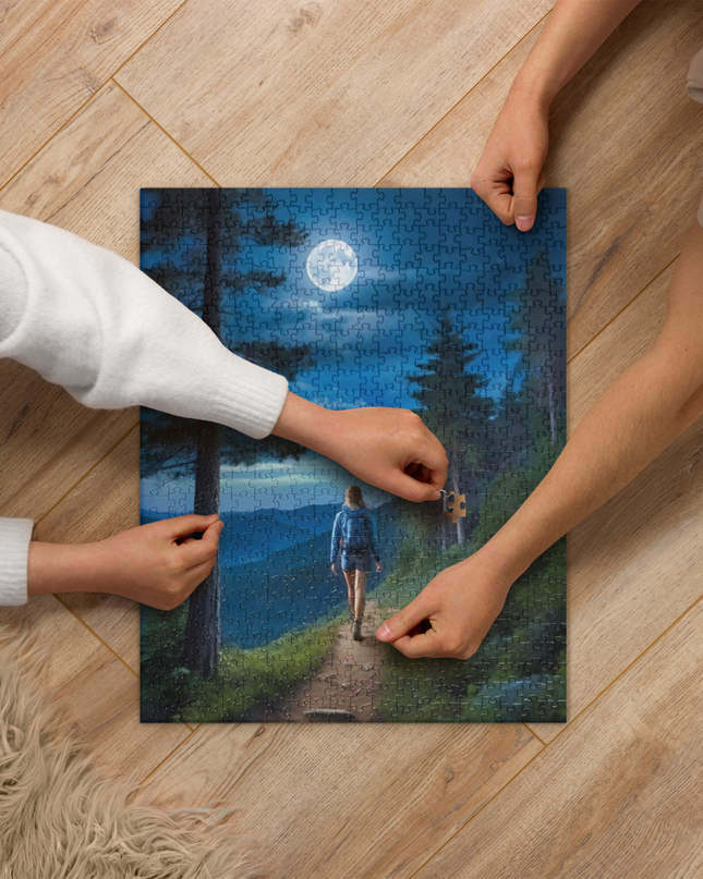 Oregon Full Moon Hiking - Jigsaw puzzle