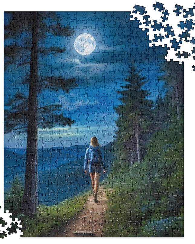 Oregon Full Moon Hiking - Jigsaw puzzle