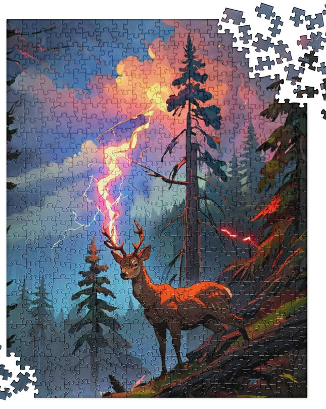 Oregon Lightning Strike - Jigsaw puzzle