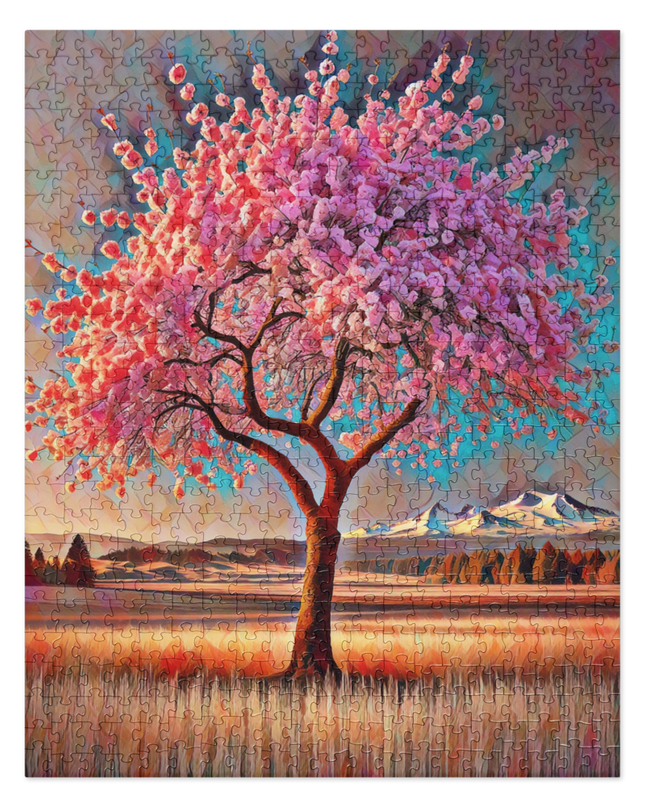 Oregon Cherry Blossoms - Jigsaw puzzle