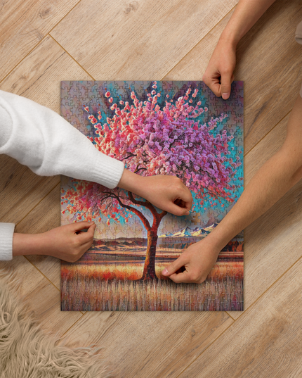 Oregon Cherry Blossoms - Jigsaw puzzle