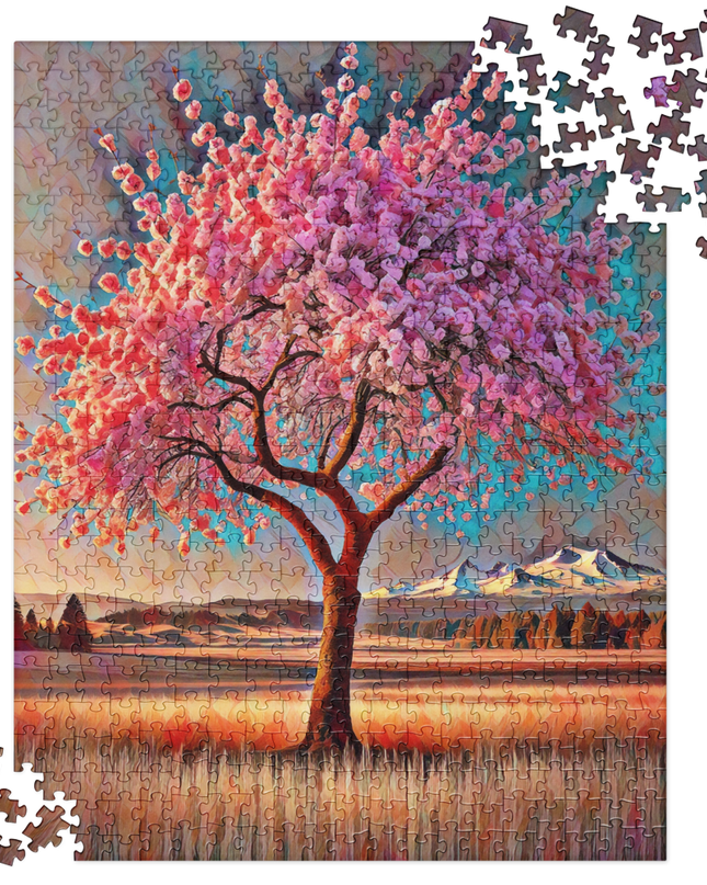 Oregon Cherry Blossoms - Jigsaw puzzle