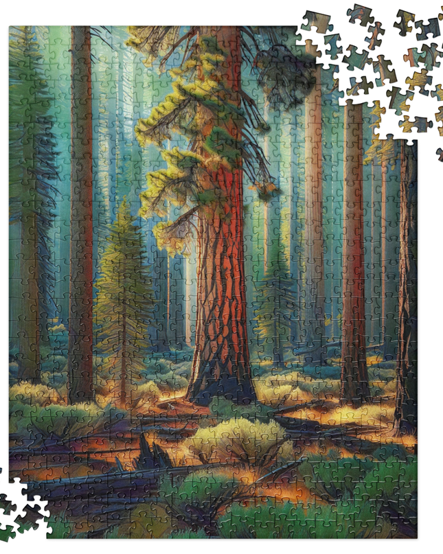 Ponderosa Pine - Digital Art - Jigsaw puzzle