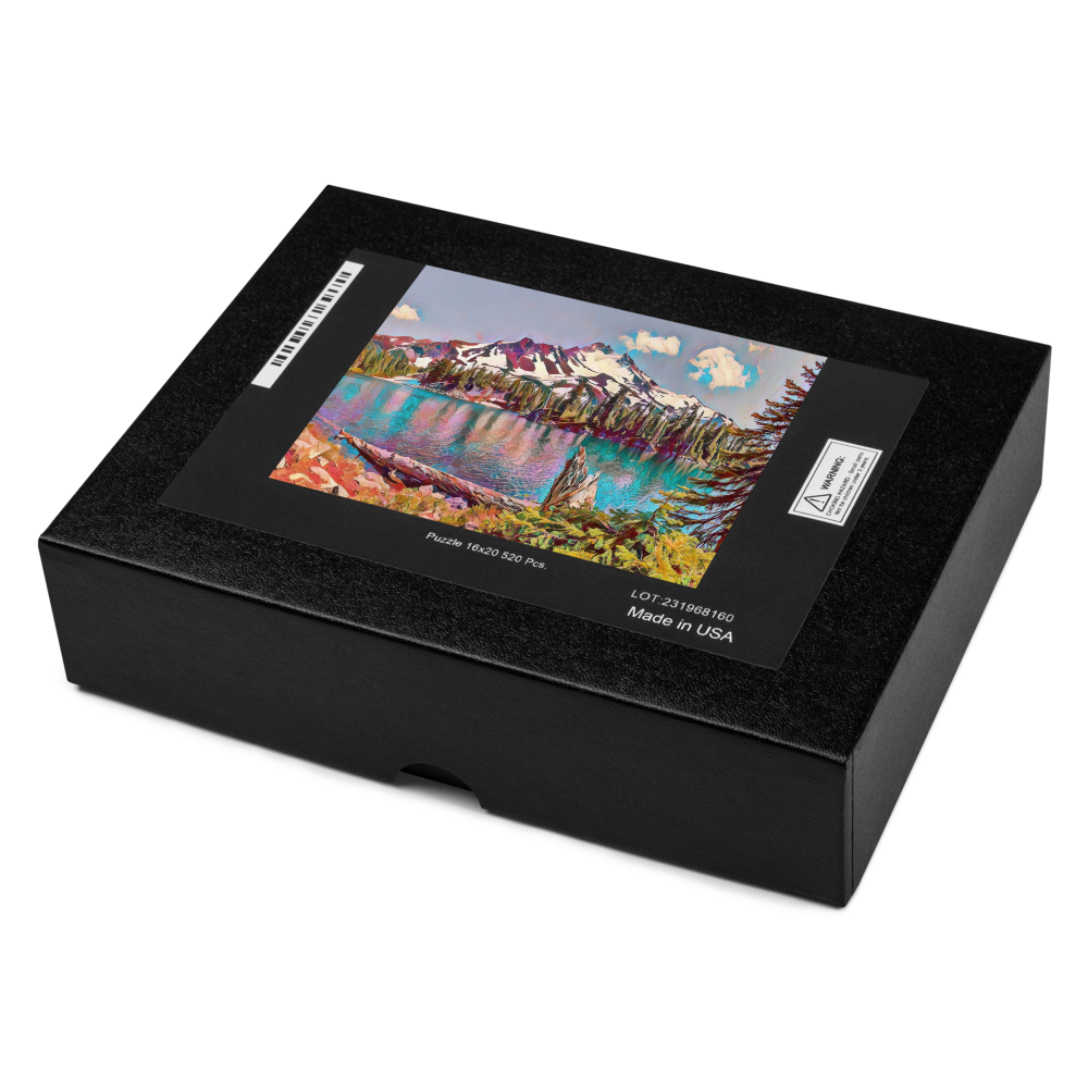 Mount Jefferson - Digital Art - Jigsaw puzzle