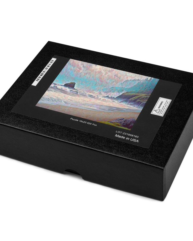 Oregon - Ocean Beach - Digital Art - Jigsaw puzzle