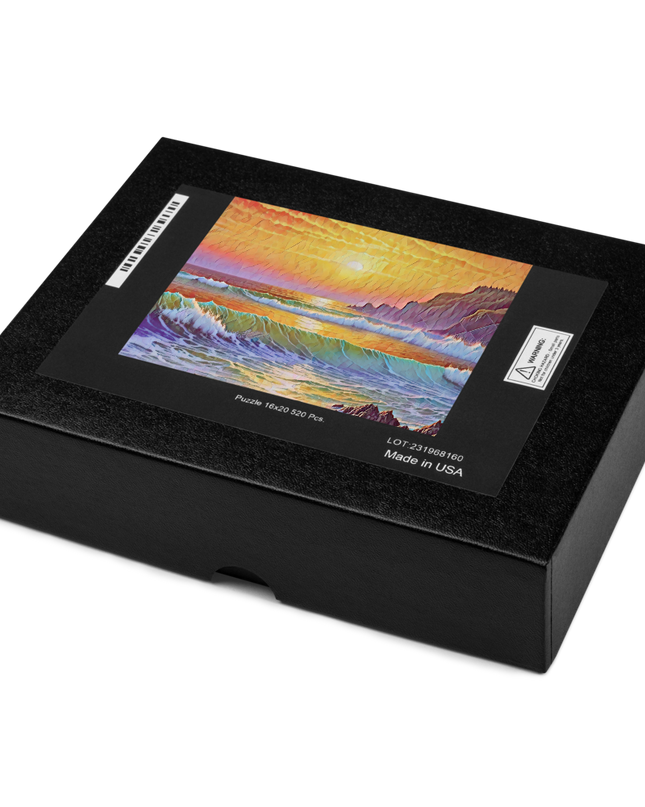 Oregon Coast Sunset - Digital Art - Jigsaw puzzle
