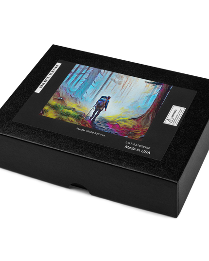 Hiking the Oregon Woods - Digital Art - Jigsaw puzzle