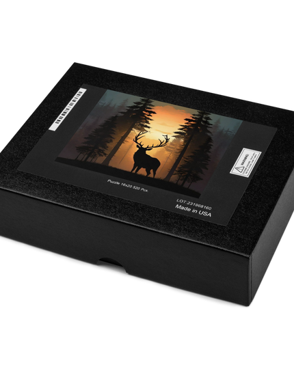 Elk at Sunset - Jigsaw puzzle