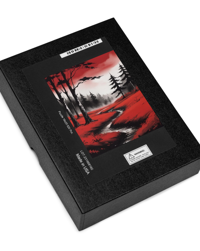 Landscape in Red and Black - Jigsaw puzzle