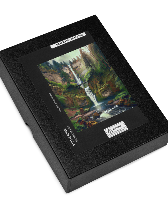 Multnomah Falls/2 - Digital Art - Jigsaw puzzle