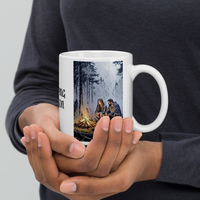Thumbnail for Camping Oregon - White glossy mug